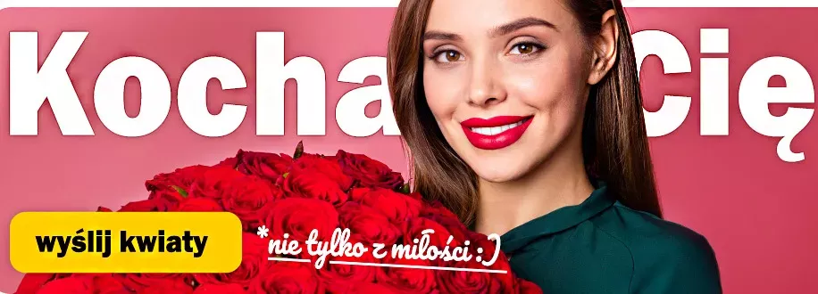 Kocham Cię! Wyślij kwiaty. 