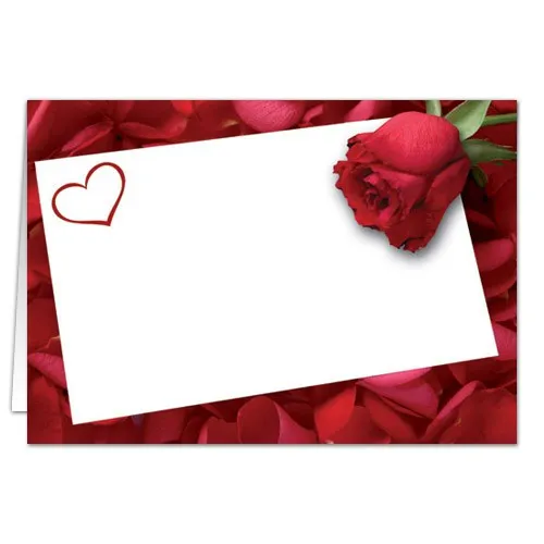 Express your love whishes on the card with heart