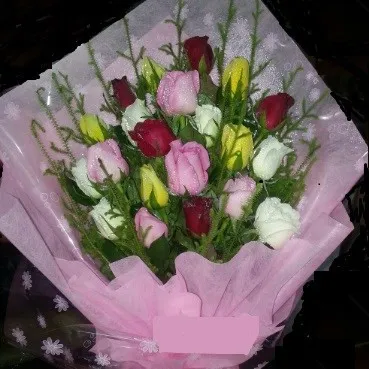 Mixed colourful cut flowers - Myanmar (Burma)