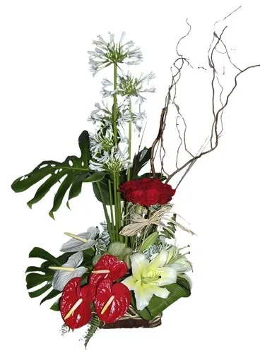 Kompozycja kwiatów mieszanych 