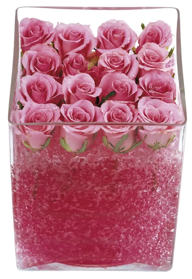 Aranżacja z różowych róż