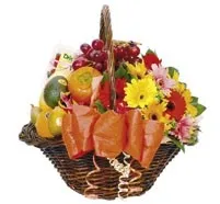 Flowers and Fruit Basket