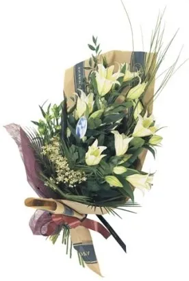 Mixed bouquet with Casablanca lilies