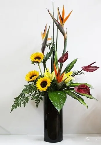 Stylish Arrangement In Tall Vase - Vietnam
