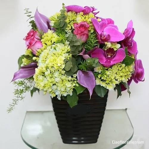 Bright Bouquet in Pot - Vietnam