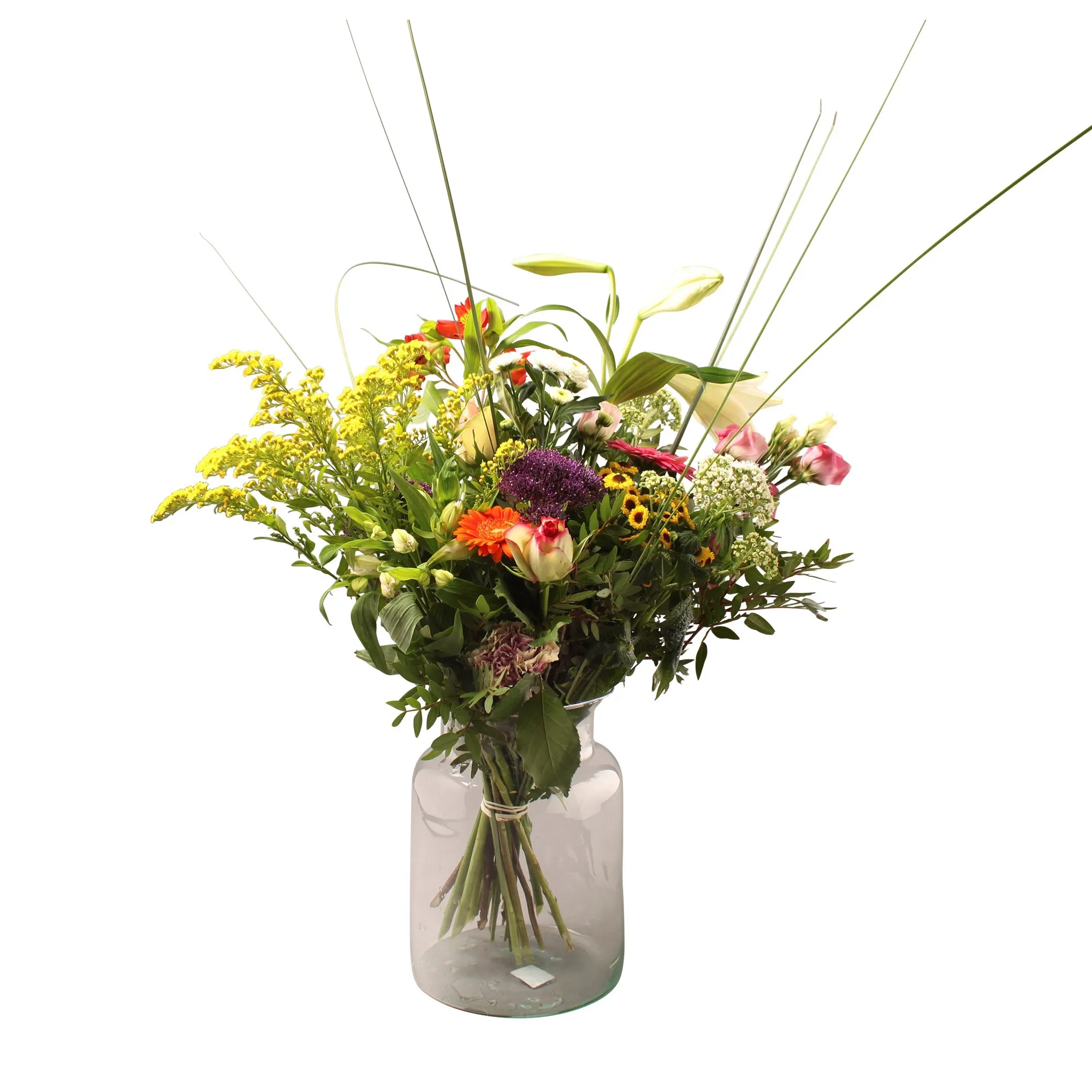 Harlequin bouquet with vase - Belgium