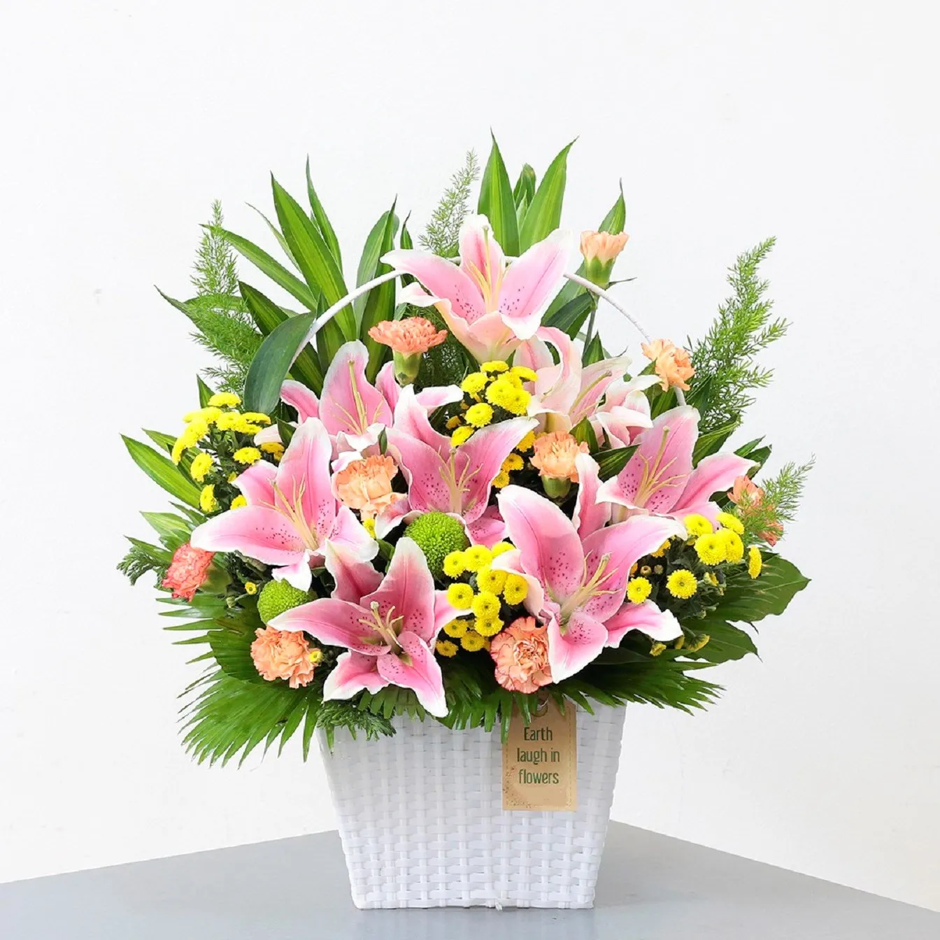 Pink lilies and mixed flowers - Vietnam