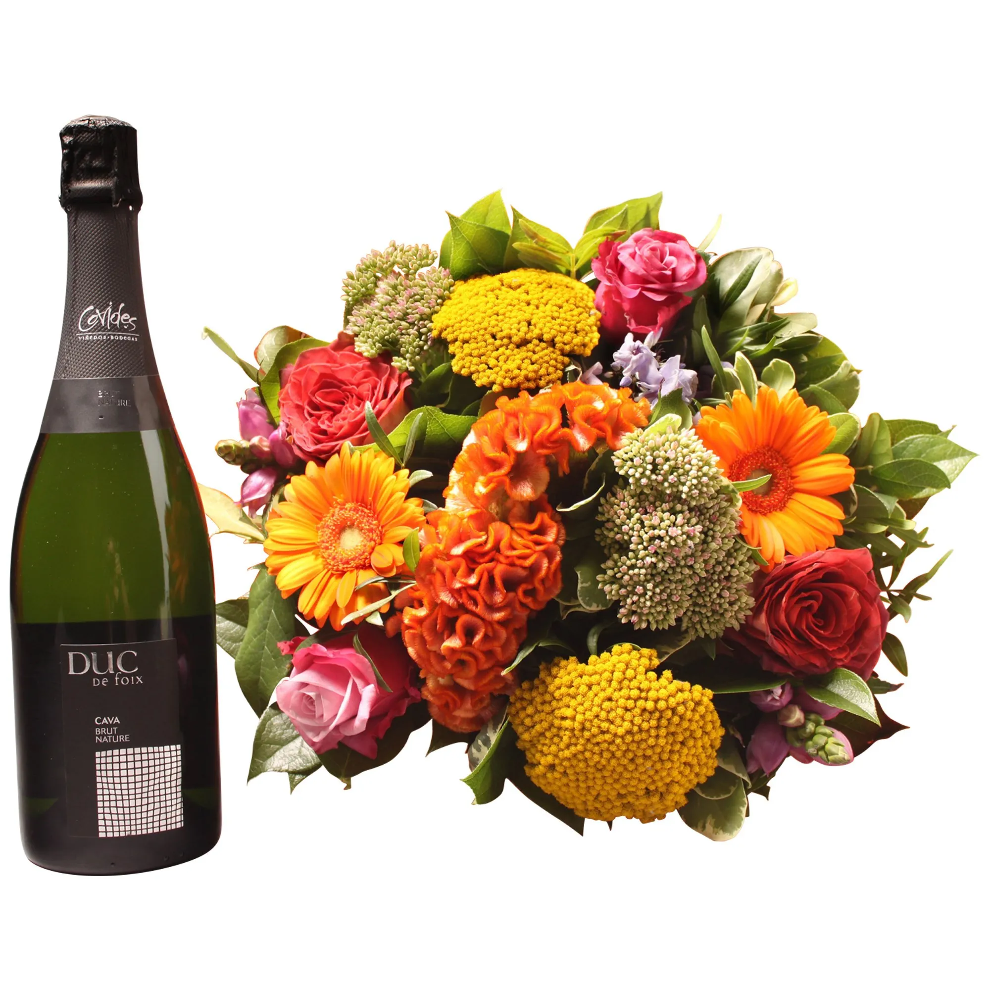 Colorful bouquet with Cava - Belgium