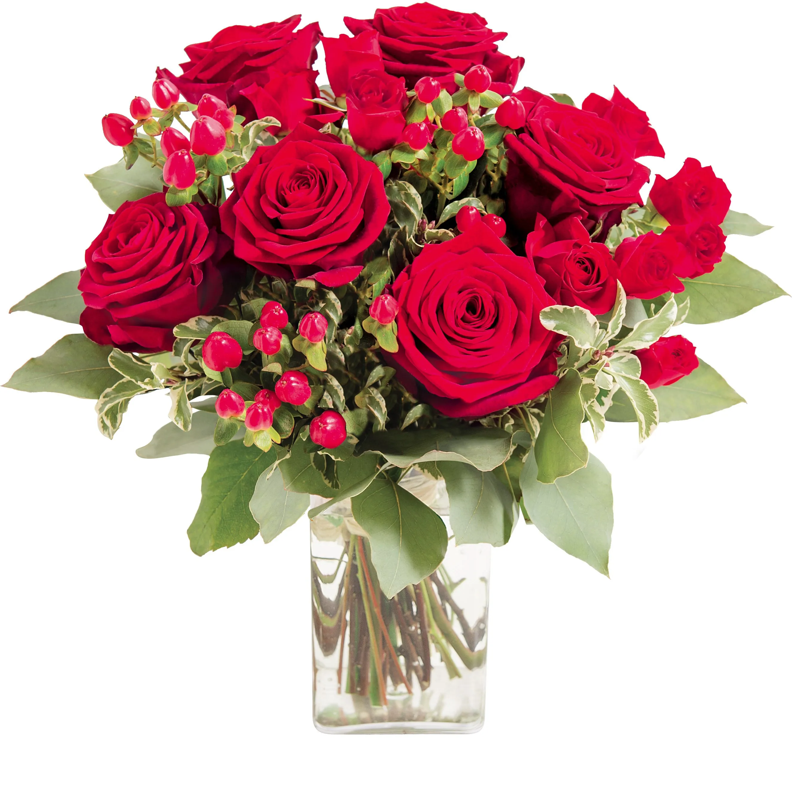 Bouquet of red roses 