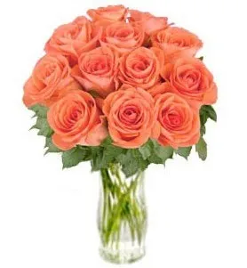 Bunch of Orange Roses "Bliss" (without vase) - Kazachstan