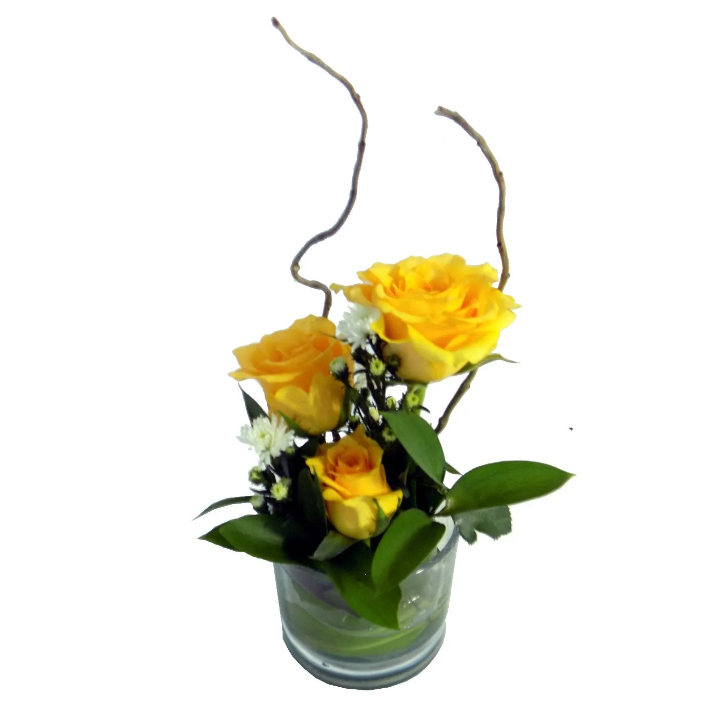 Three Rose Glass Yellow - Lesotho