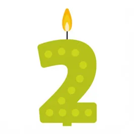 Świeczka cyferka 2
