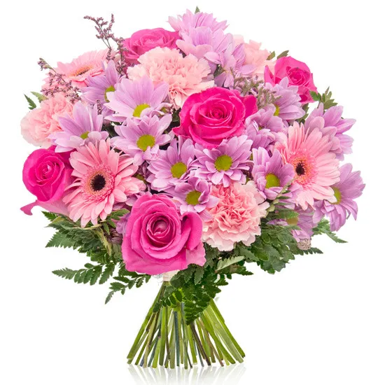 Bukiet Mamy, bukiet z różowymi kwiatami
