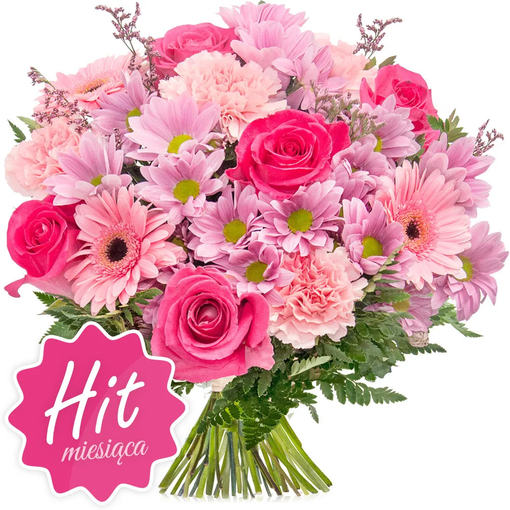 A bouquet for mom - Poczta Kwiatowa® pink flowers for your favourite woman