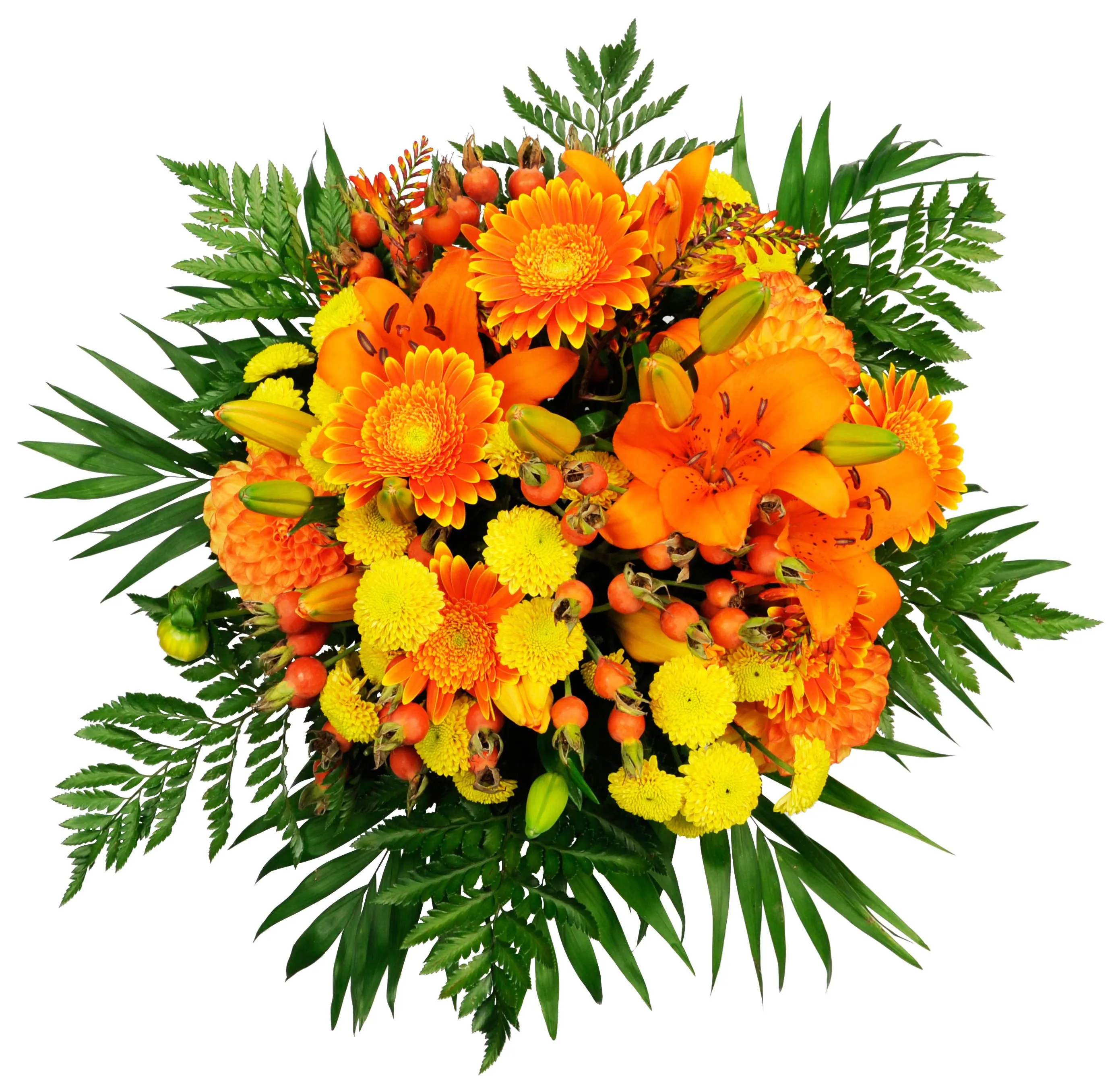 Mixed seasonal MCF only in ORANGE and YELLOW with lilies etc - Syria