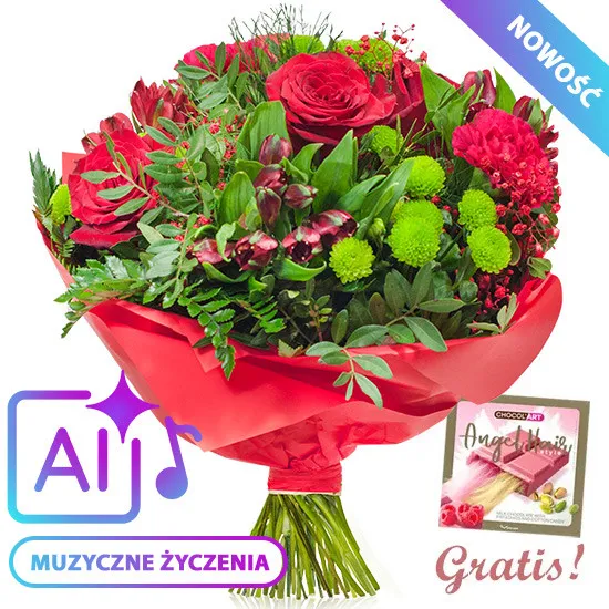 flowerbox,czerwone róże w pudełku,kwiaty w pudełku