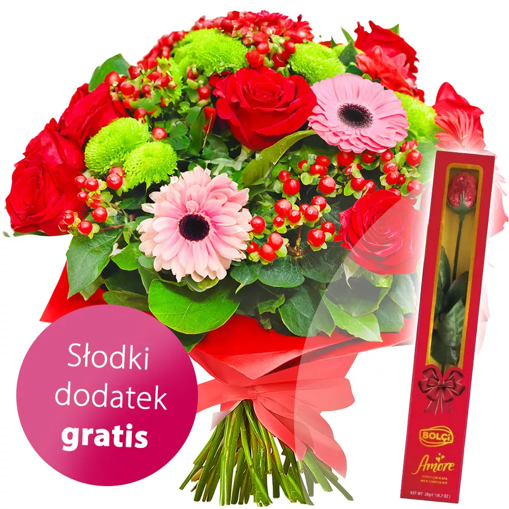 Love Story Bouquet with Extras | Poczta Kwiatowa®