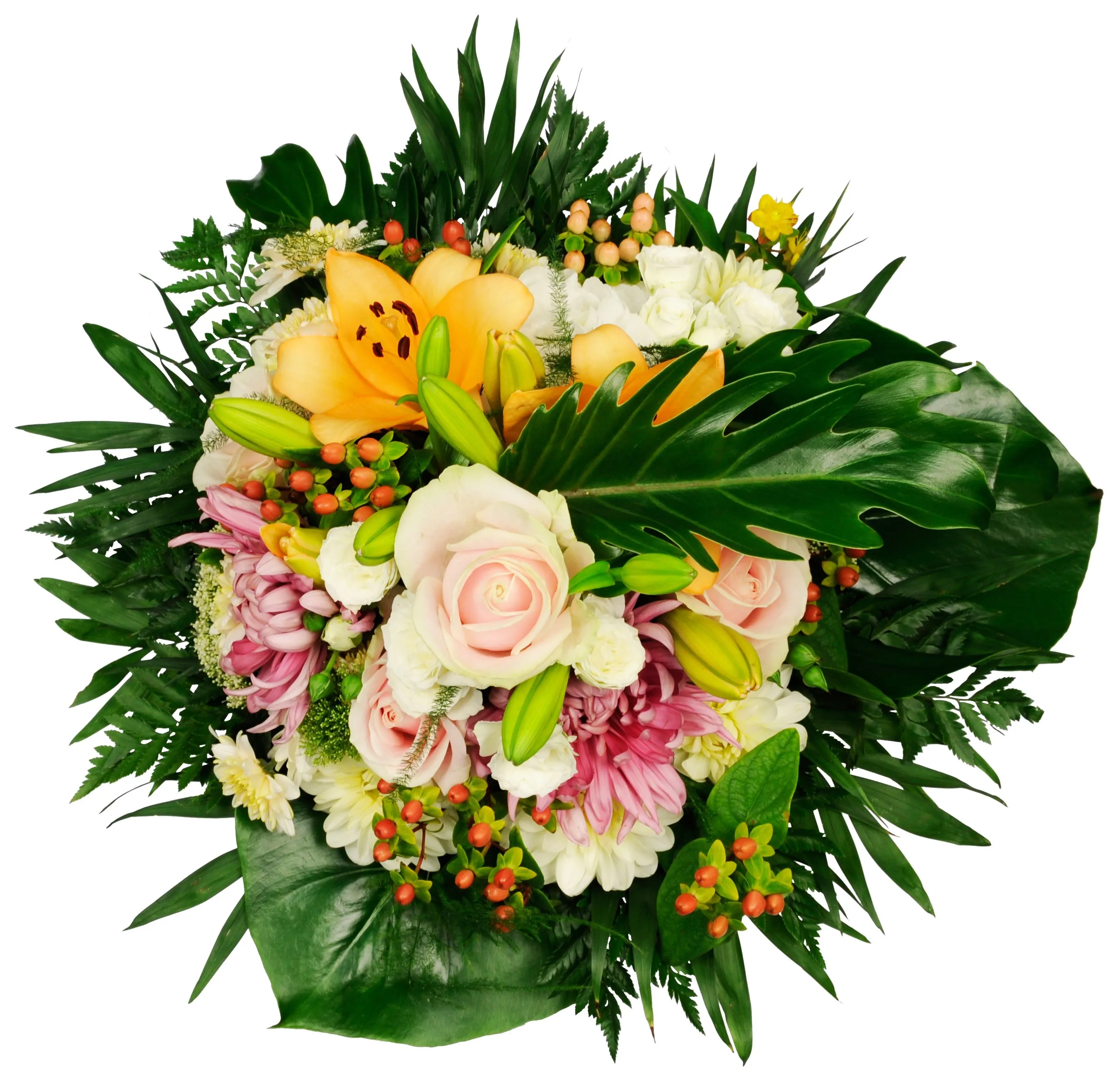 Wedding MCF – roses/lilies/gerberas…only pastel colors in pink/white/orange - Syria