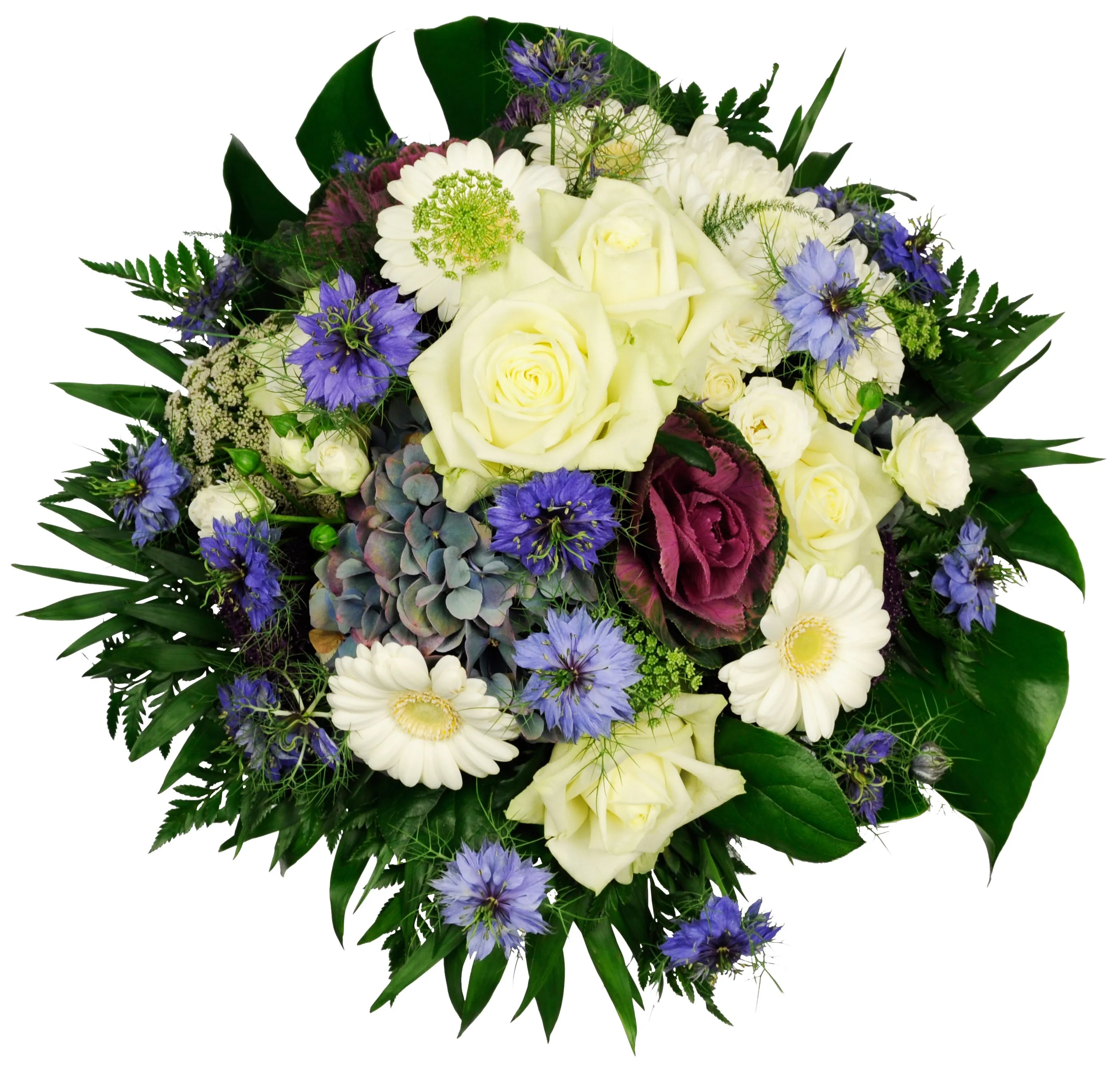 Mixed Bouquet (WHITE/BLUE) - ARRIVAL BABY BOY - Syria