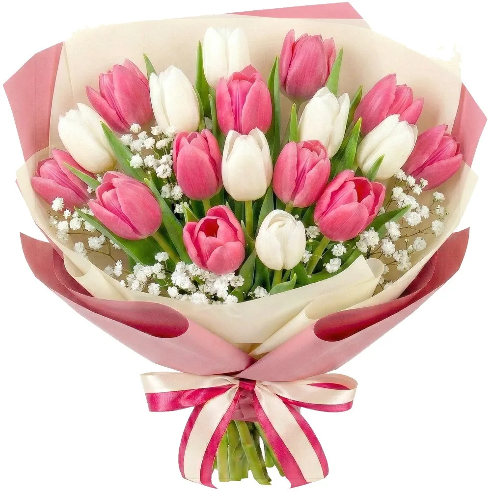 Pink and white bouquet