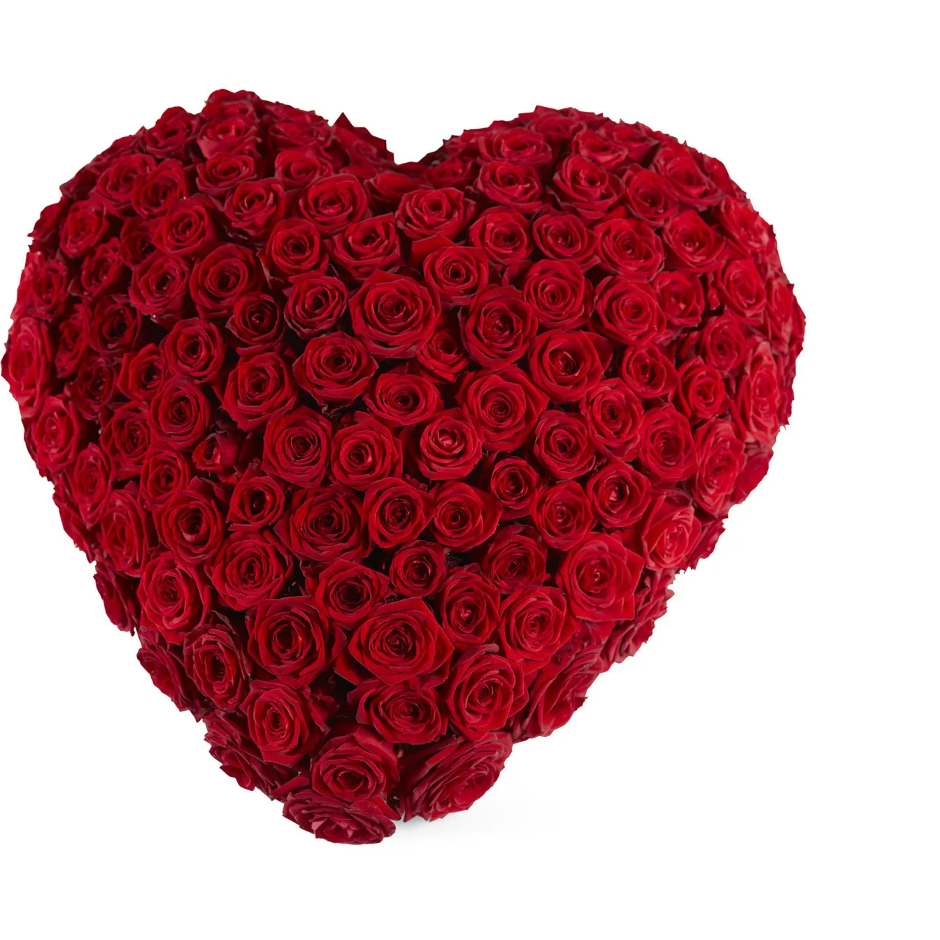 Funeral - Red roses -heart shape - Dearest