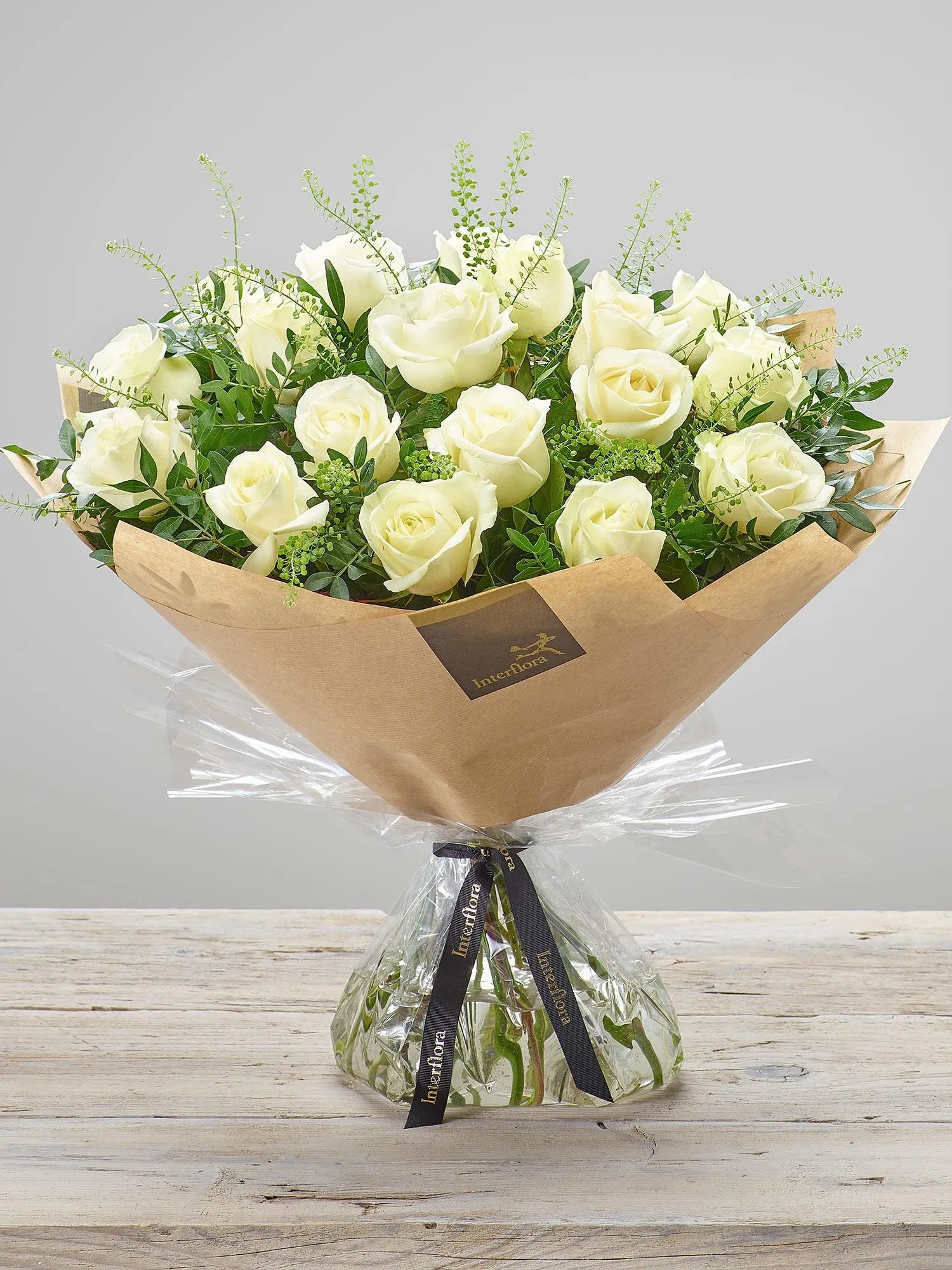 LARGE PEARLY ROSE HAND-TIED