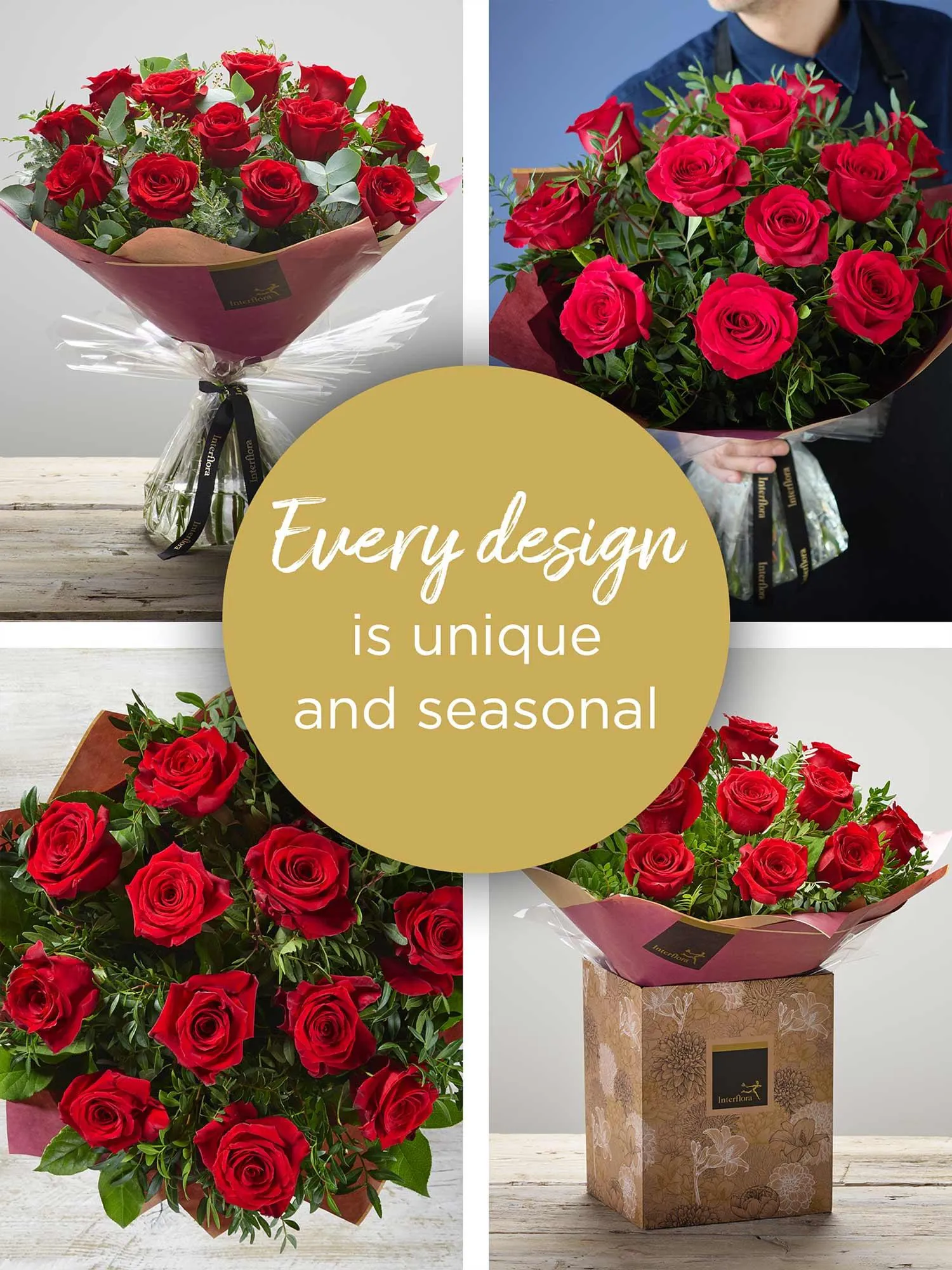 VALENTINE'S 12 RED ROSE HAND-TIED
