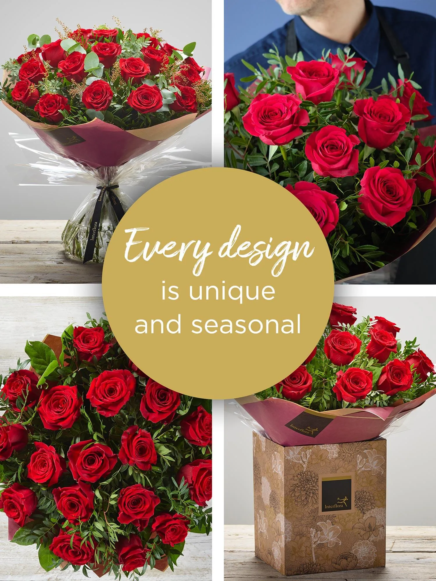 VALENTINE'S 18 RED ROSE HAND-TIED