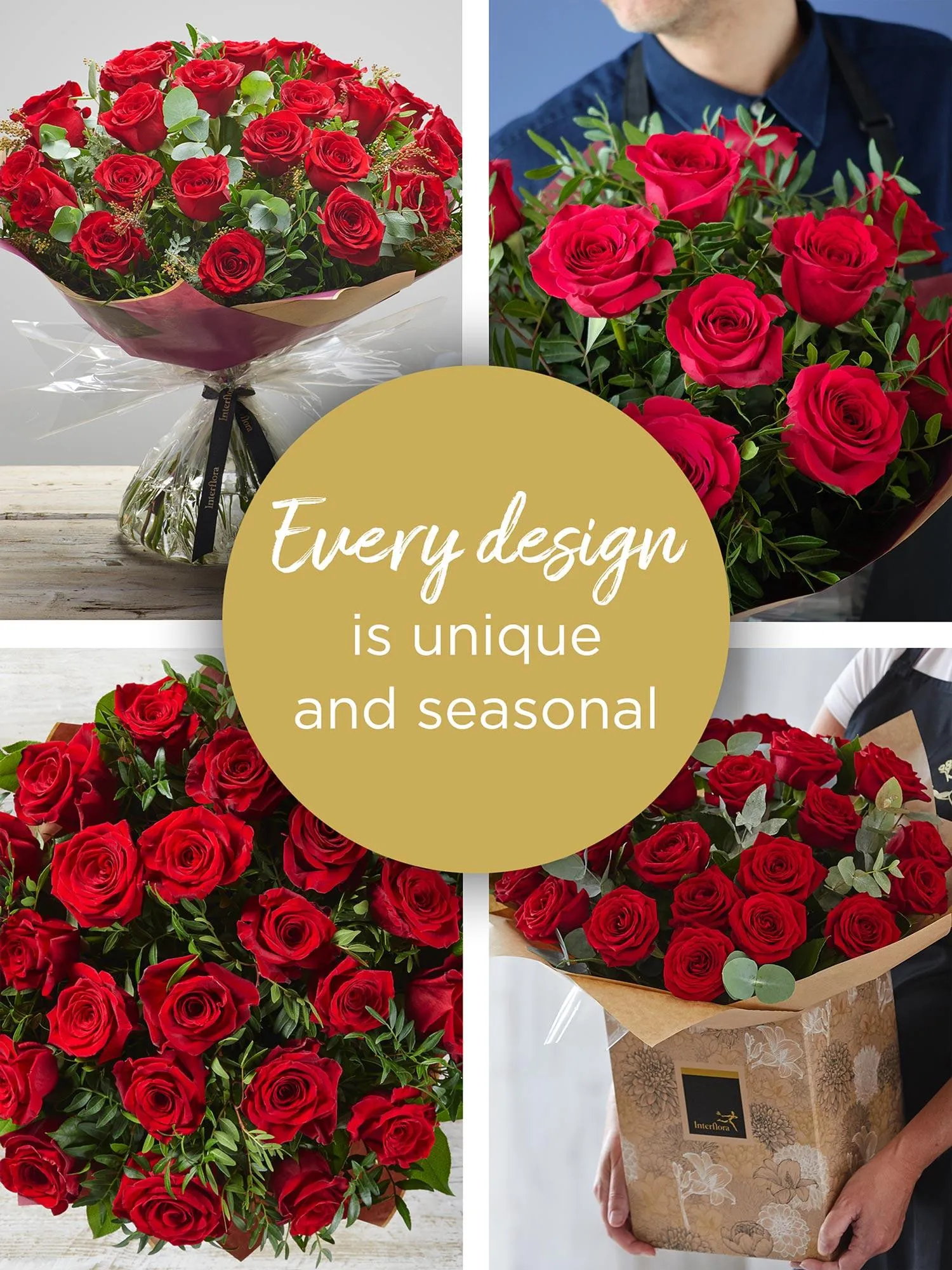 VALENTINE'S 24 RED ROSE HAND-TIED