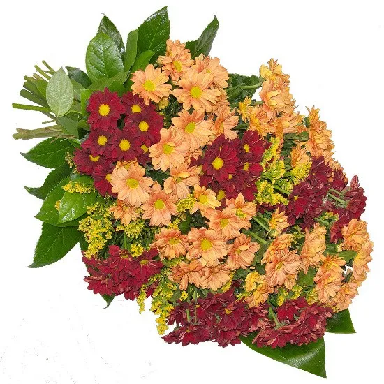 Bronze wreath, sympathy wreath - flowers for funural: marguerite from Poczta Kwiatowa®