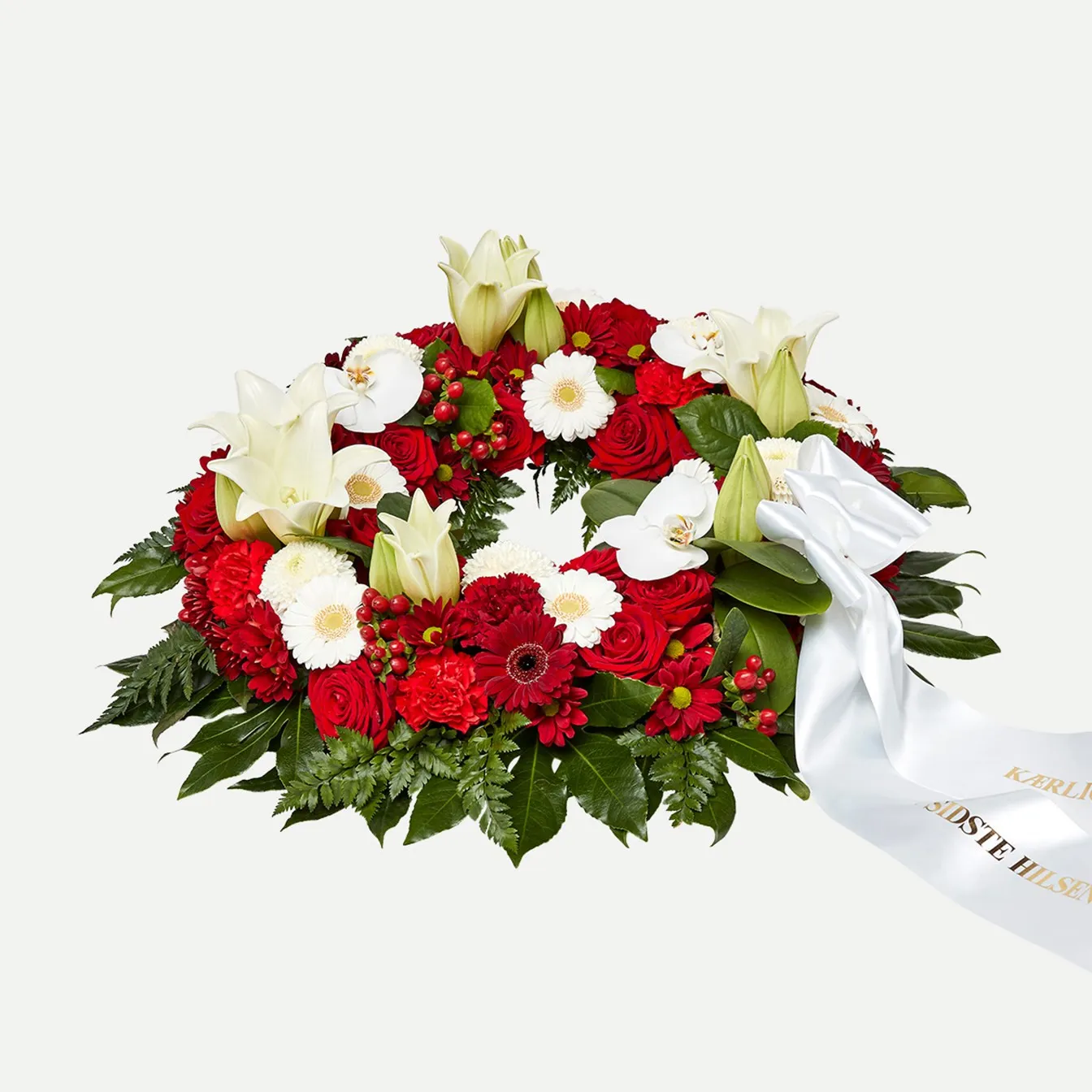 Classic wreath with ribbon - Denmark