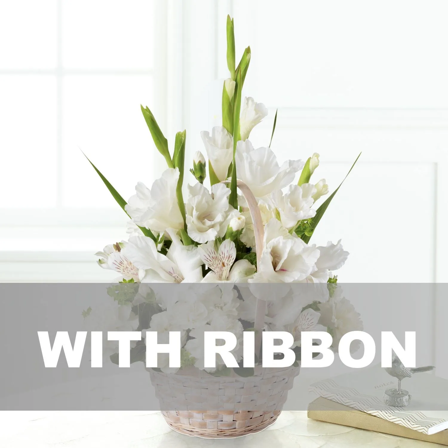 Funeral/Sympathy Bouquet with ribbon - Bermuda