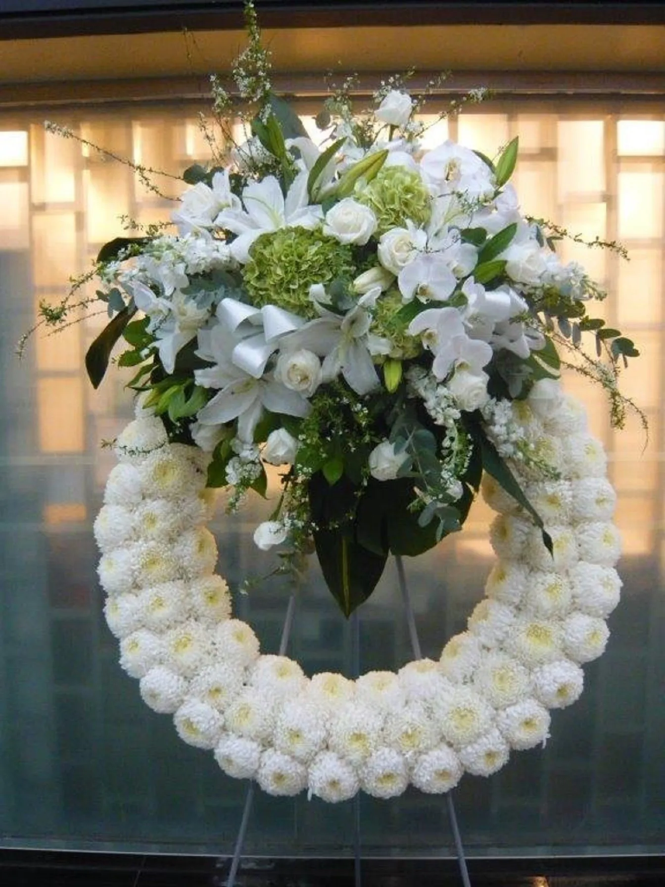 Funeral Wreath on Stand - Hong Kong SAR China