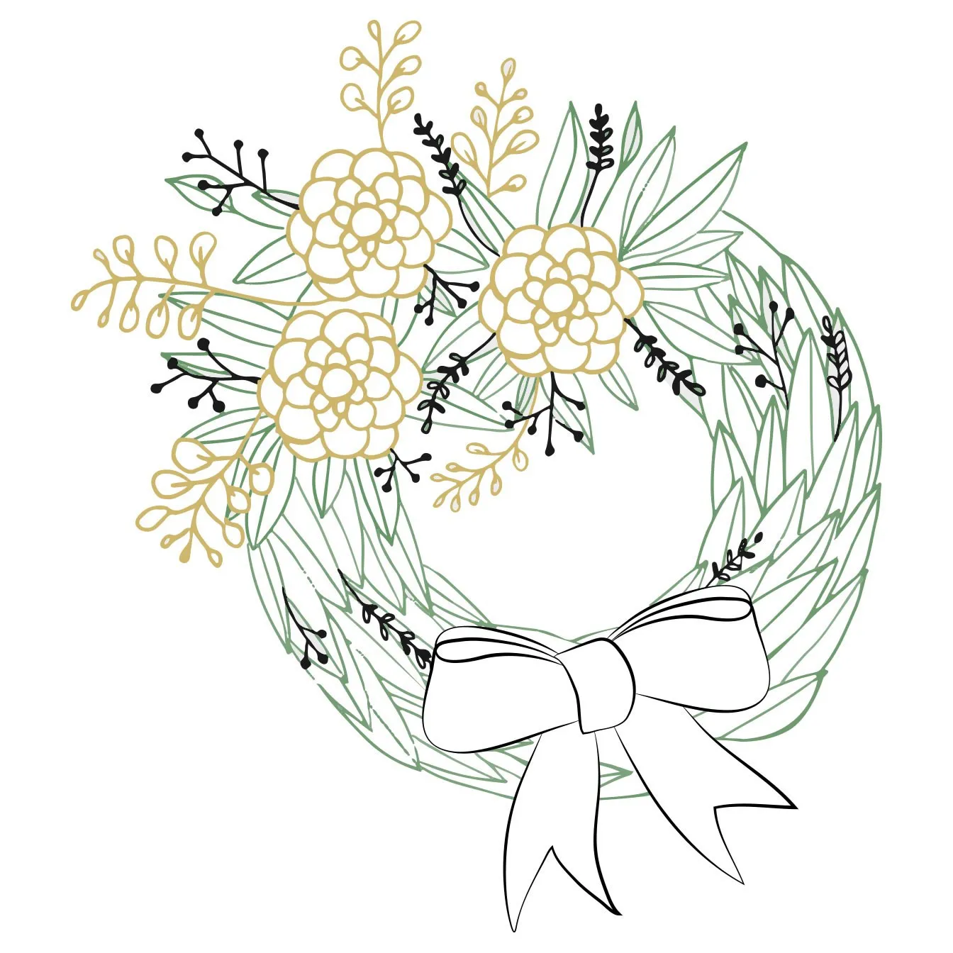 Wreath with ribbon - Germany