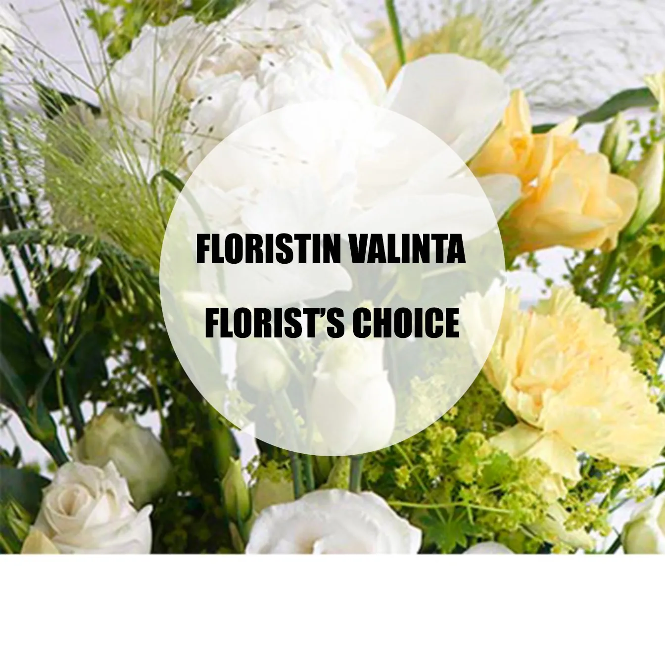 Congratulations bouquet, yellow-white-green - Finland