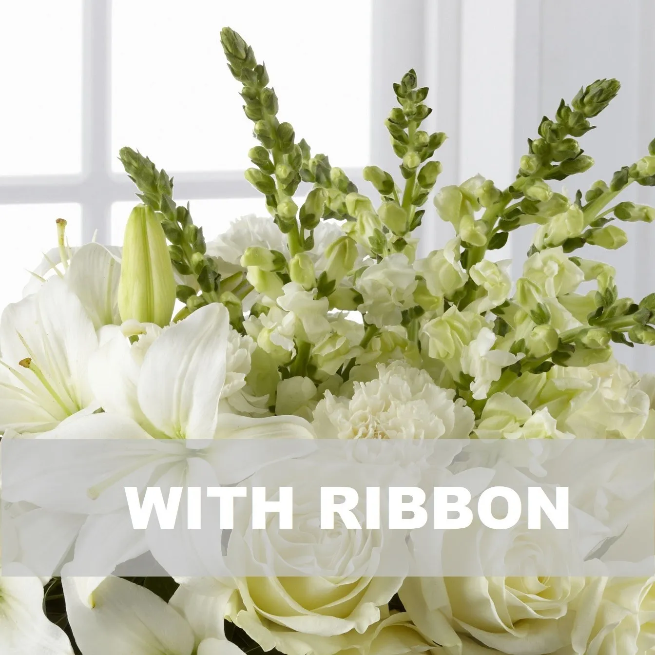 Funeral/Spray Arrangement with ribbon - Trinidad & Tobago