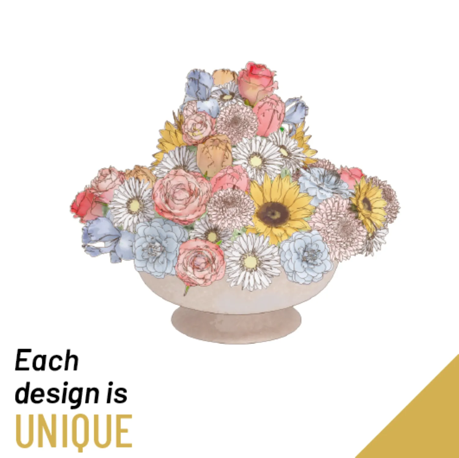 Arrangement of Cut Flowers - Réunion