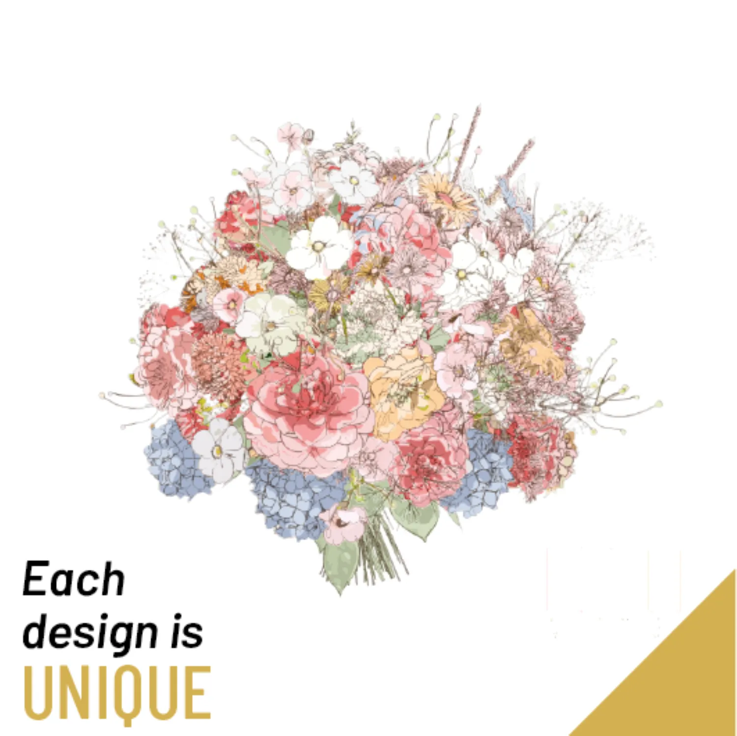 Bouquet of Mixed Cut Flowers (Gift Wrapped) - Kyrgyzstan
