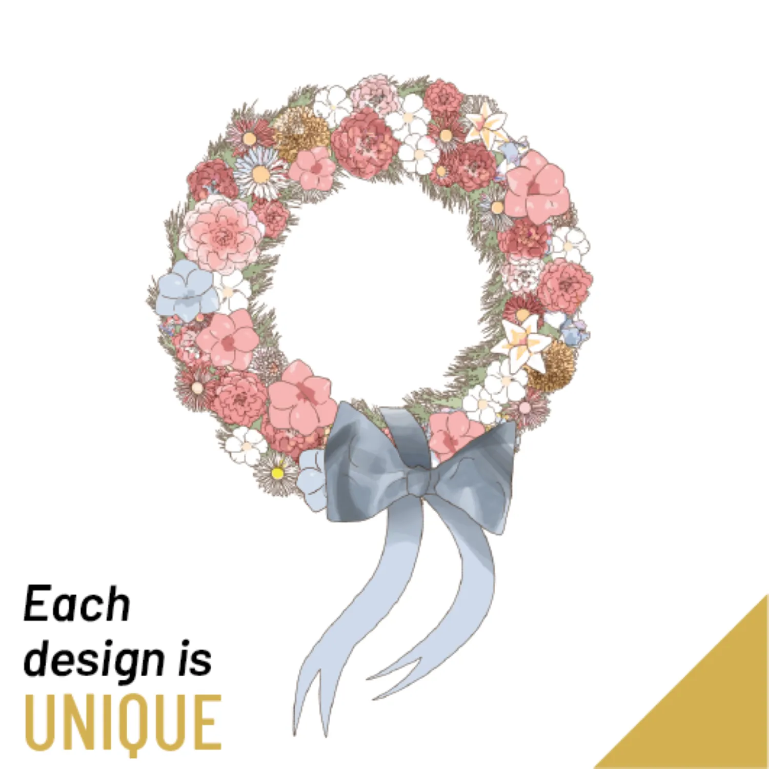 funeral wreath with ribbon - France