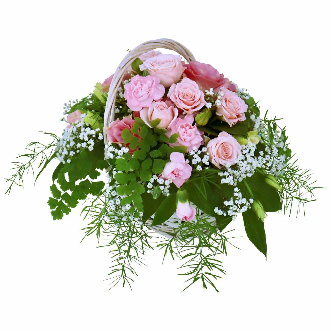 Basket of flowers, pink - Finland