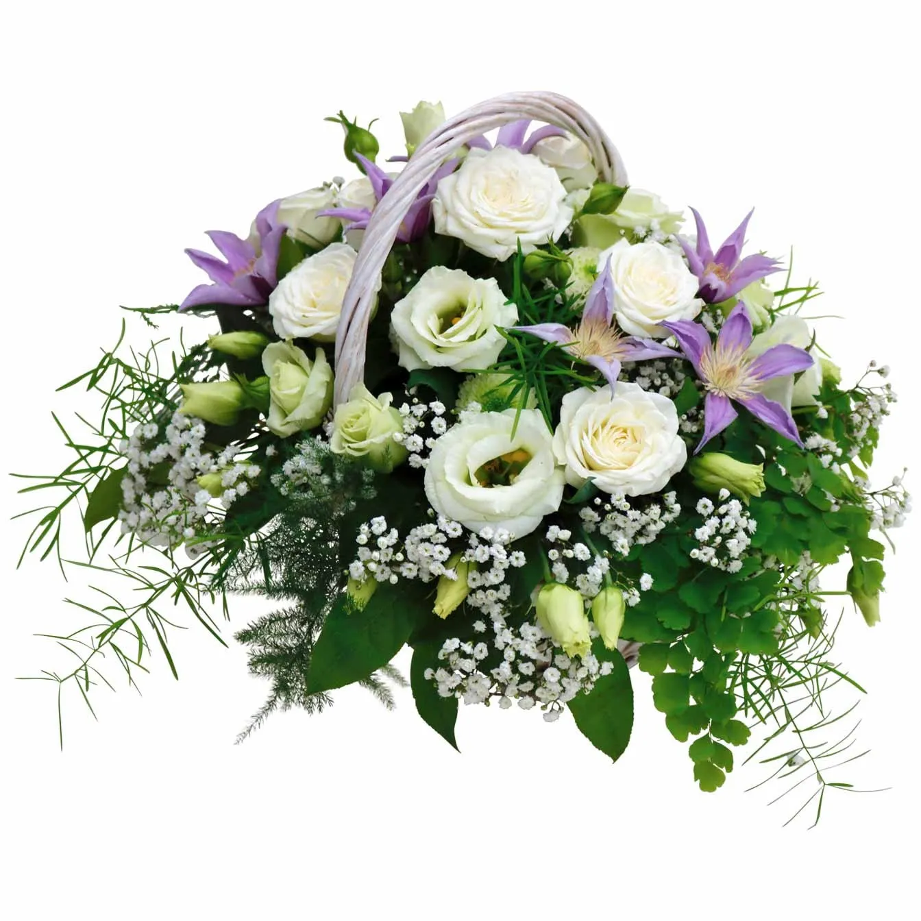 Basket of flowers lilac-white - Finlandia