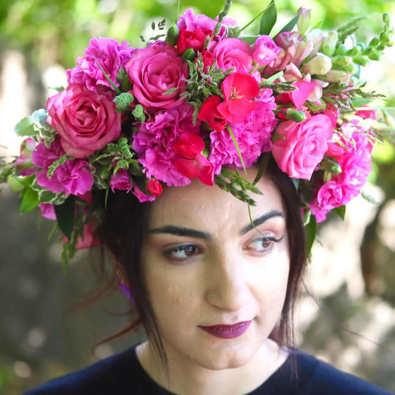 Head wreath, red - Finland