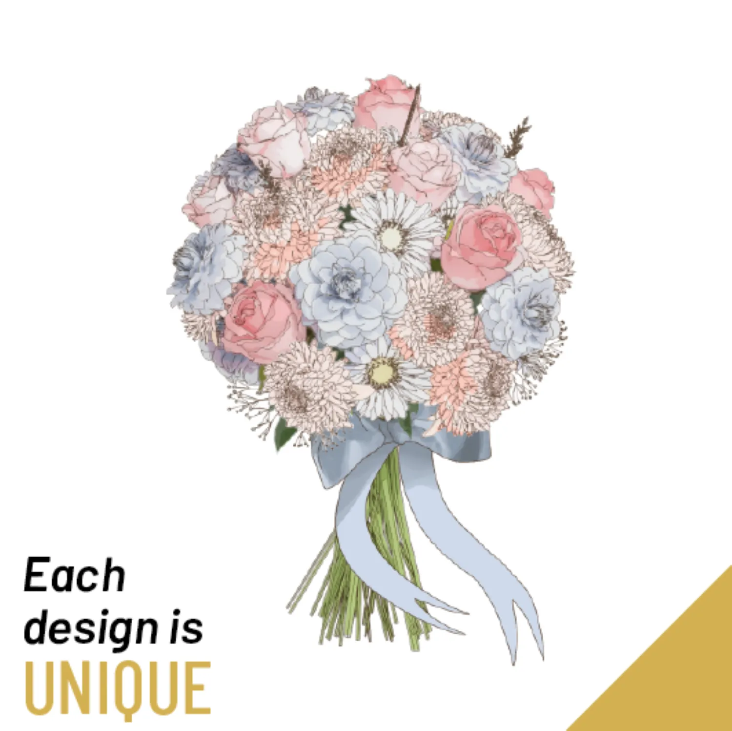 Funeral Sympathy Bouquet with ribbon - Réunion