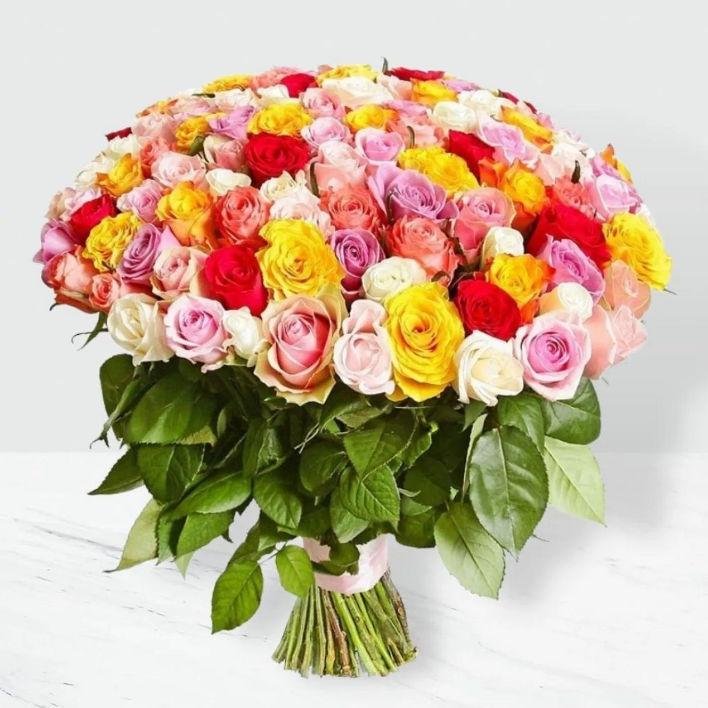 100 Mixed Roses Bunch - Republika Południowej Afryki