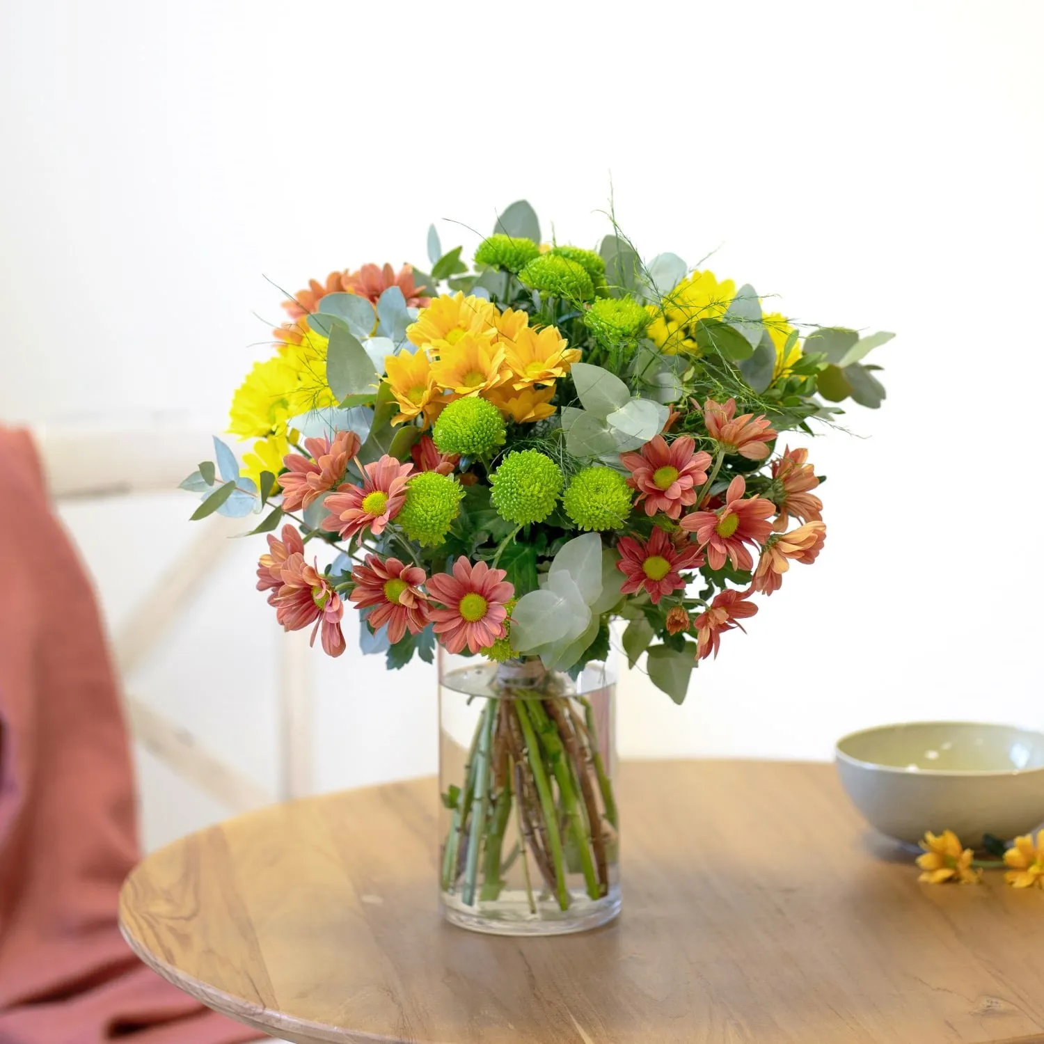 Bouquet of colorful daisies colorful and decorative green - Spain