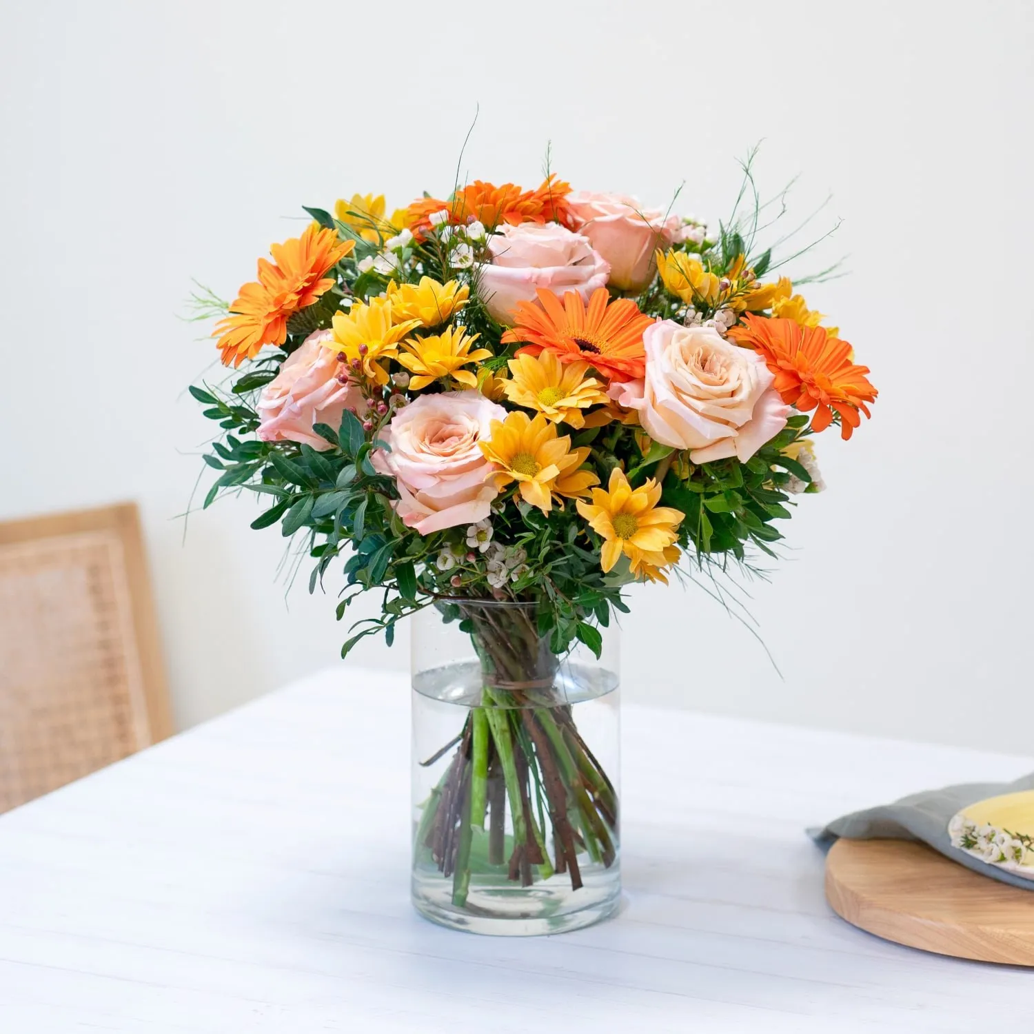 Bouquet with roses and mixed flowers - Spain