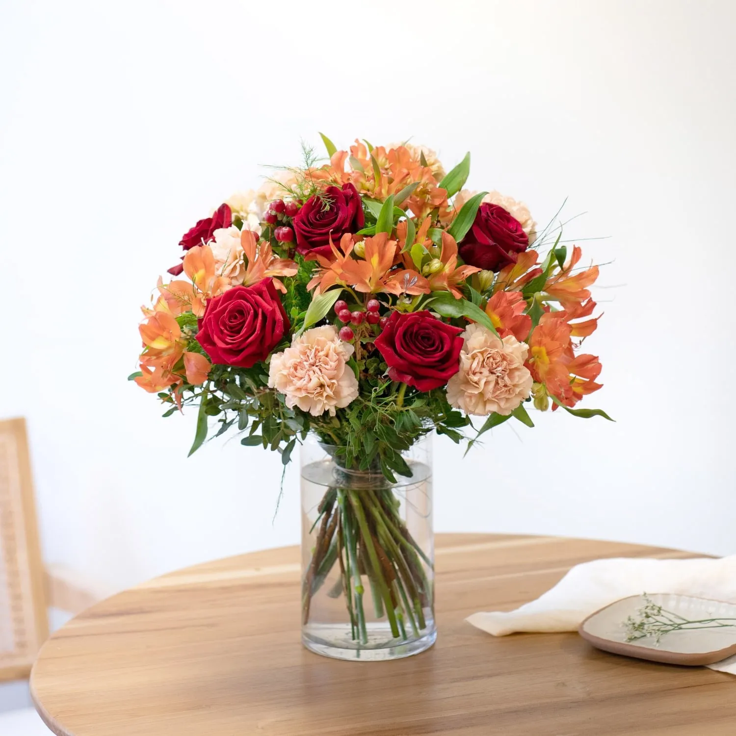 Mixed Bouquet of warm orange and red Shades - Spain