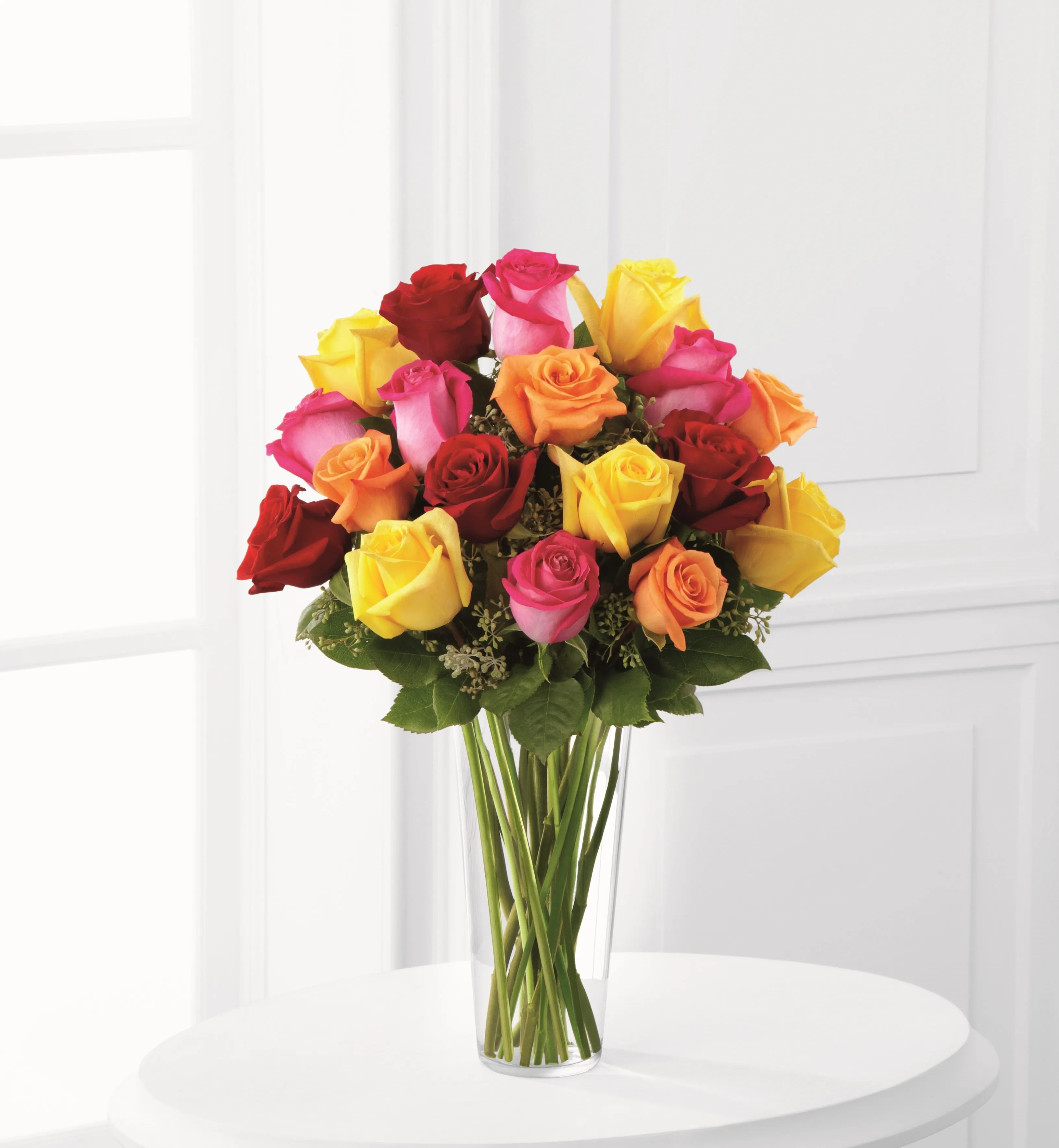 The FTD Bright Spark Rose Bouquet - Peru