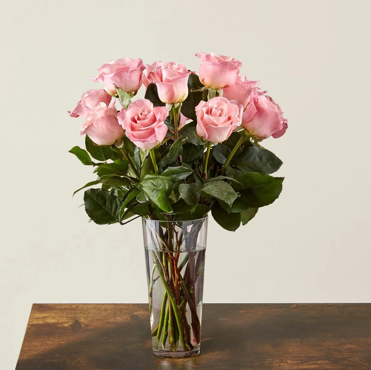 Long Stem Pink Rose Bouquet - Venezuela