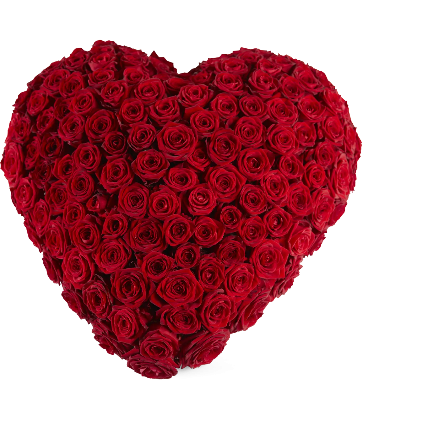 Funeral - Red roses heart - Warmly - Netherlands